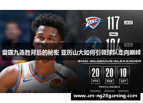 雷霆九连胜背后的秘密 亚历山大如何引领球队走向巅峰 雷霆九连胜背后的秘密 亚历山大如何引领球队走向巅峰