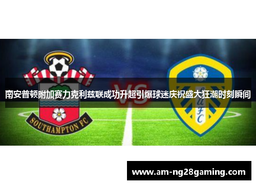 南安普顿附加赛力克利兹联成功升超引爆球迷庆祝盛大狂潮时刻瞬间